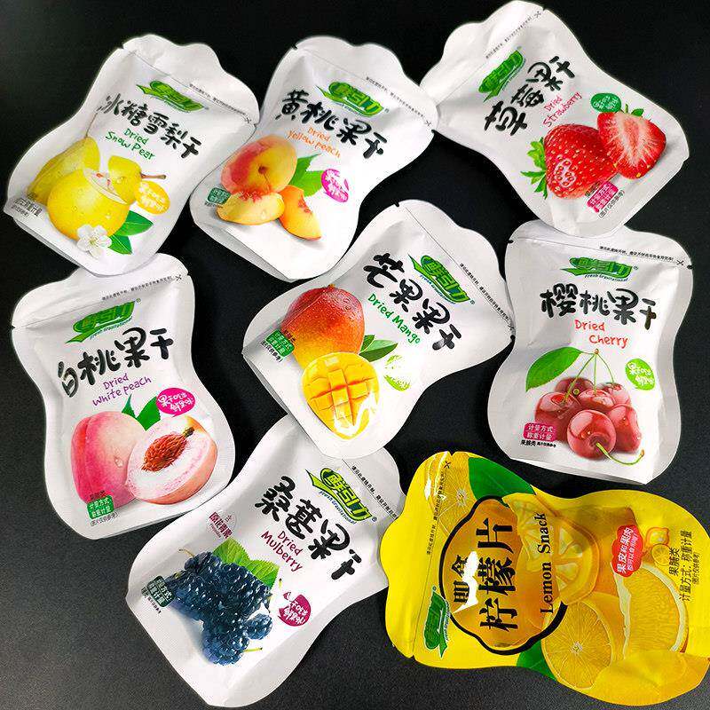 鲜引力柠檬片零食黄桃蔓越莓草莓枸杞红杏白桃即食水果干组合包邮