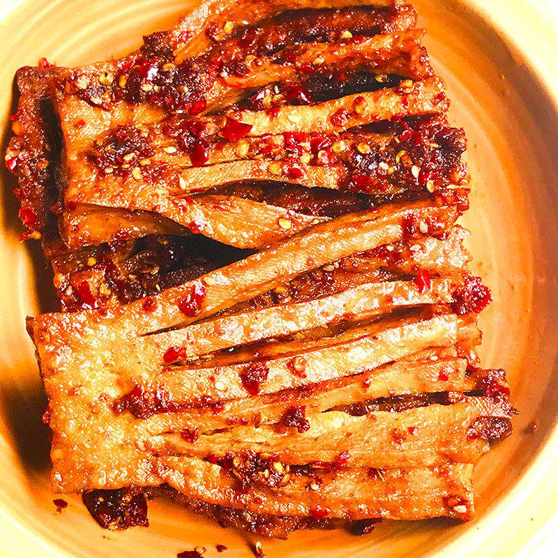 新货湖南特产冷水江新化麻辣豆腐兰花豆干白溪豆腐干切丝豆干