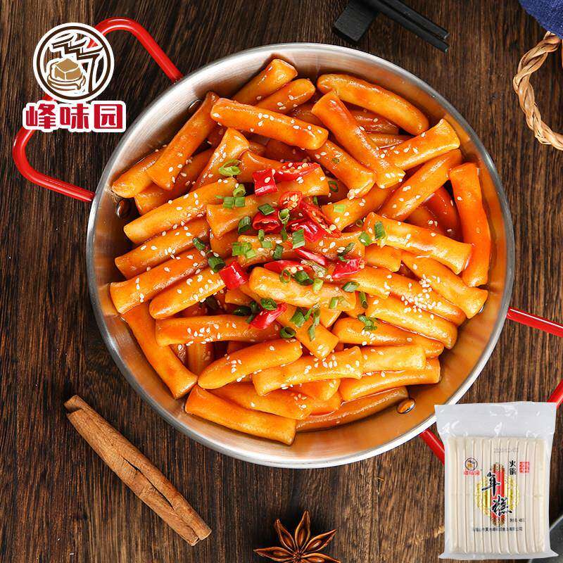 蒸煮炒年糕配菜涮吃火锅食材网红韩式国火锅宁波特产小年糕条手工