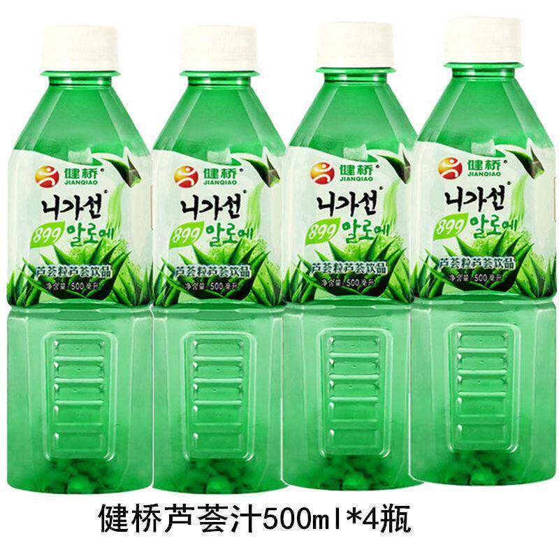 健桥芦荟汁饮料建桥韩国风味果肉果汁果粒果味植物饮品整箱