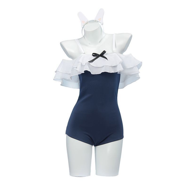 碧蓝档案cos服 月雪宫子泳衣cosplay服泳装全套二次元动漫c服女