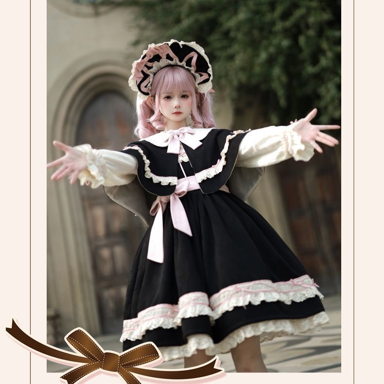纸袋猫lolita洛丽塔连衣