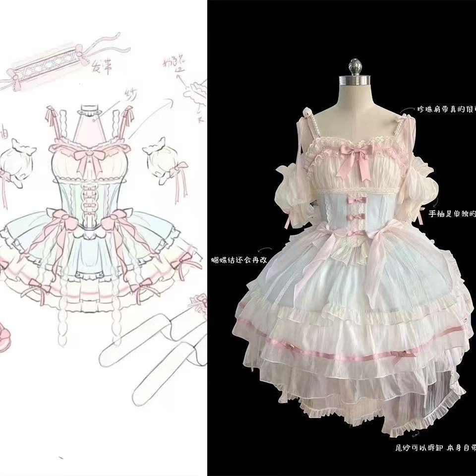 泡泡熊原创设计芭蕾风LOI