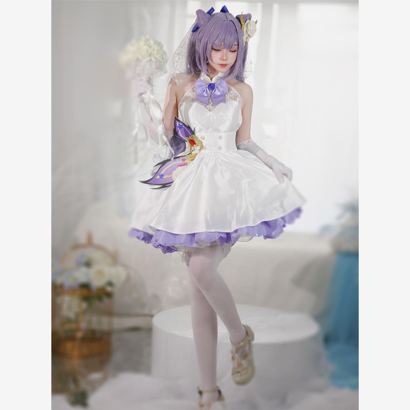 原神甘雨刻晴cos花嫁