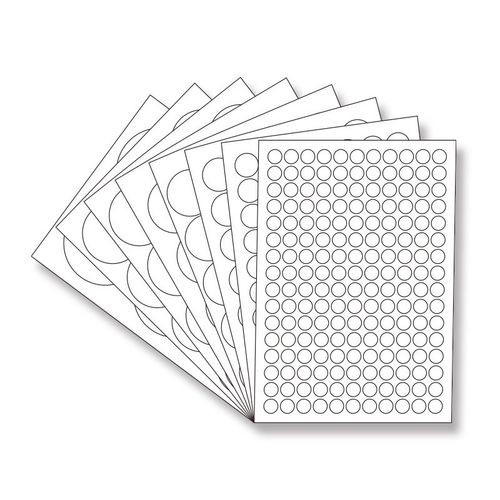 a4不干胶标签打印纸空白条形码圆形激光喷墨自背胶贴光面哑面切割