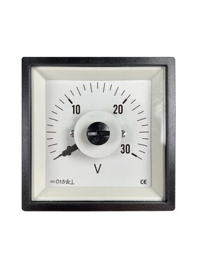 Q72-ZC直流电压表20V 30V 50V 100V船用广角度250度61C14 F72-DC