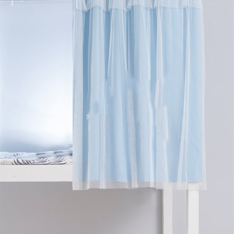 宿舍床帘U型双滑轨道学生蚊帐床帘一体式强全遮光上铺女寝室下铺