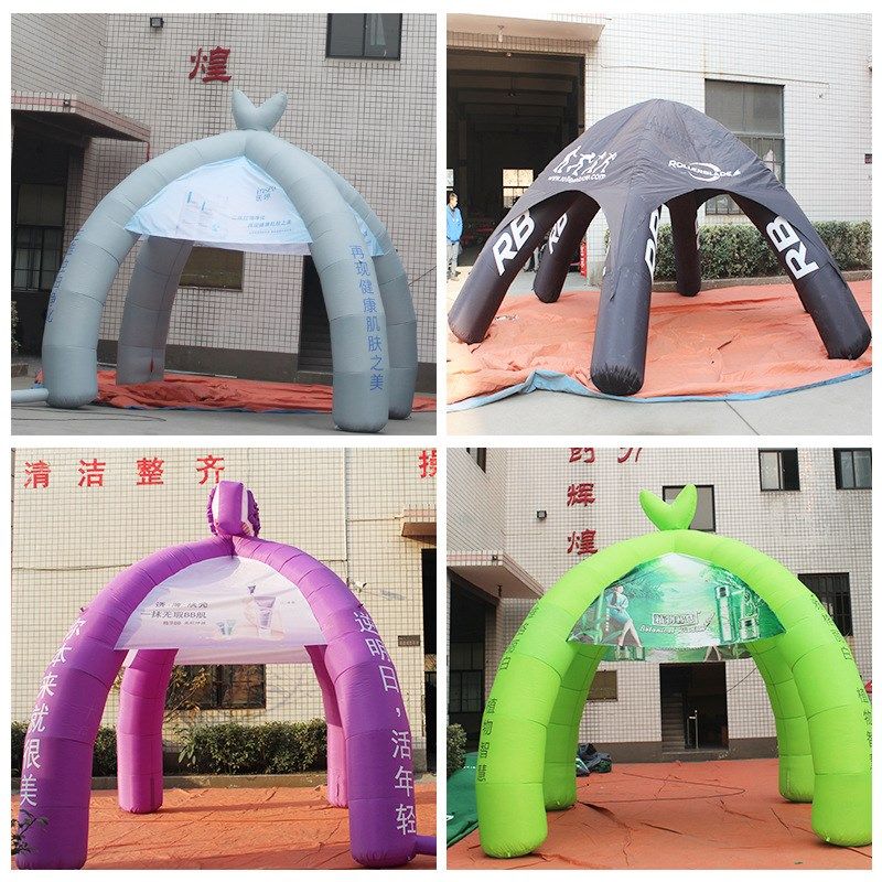 杭州气模厂家供应圆顶充气拱门企业广告充气方形圆弧充气帐篷制作
