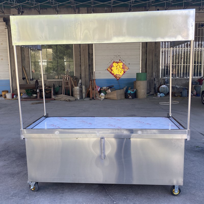 摆摊外卖小吃车多功能推车移动夜市地摊推车