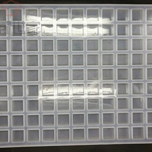 硅胶方形红黑糖鹿角胶模具 现货 1CM 99格 耐高温230度 2.5