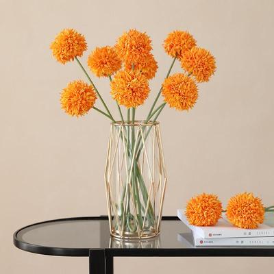 泰环高品质乒乓球菊仿真花假花绢花室内客厅装饰餐桌单枝插花摆件