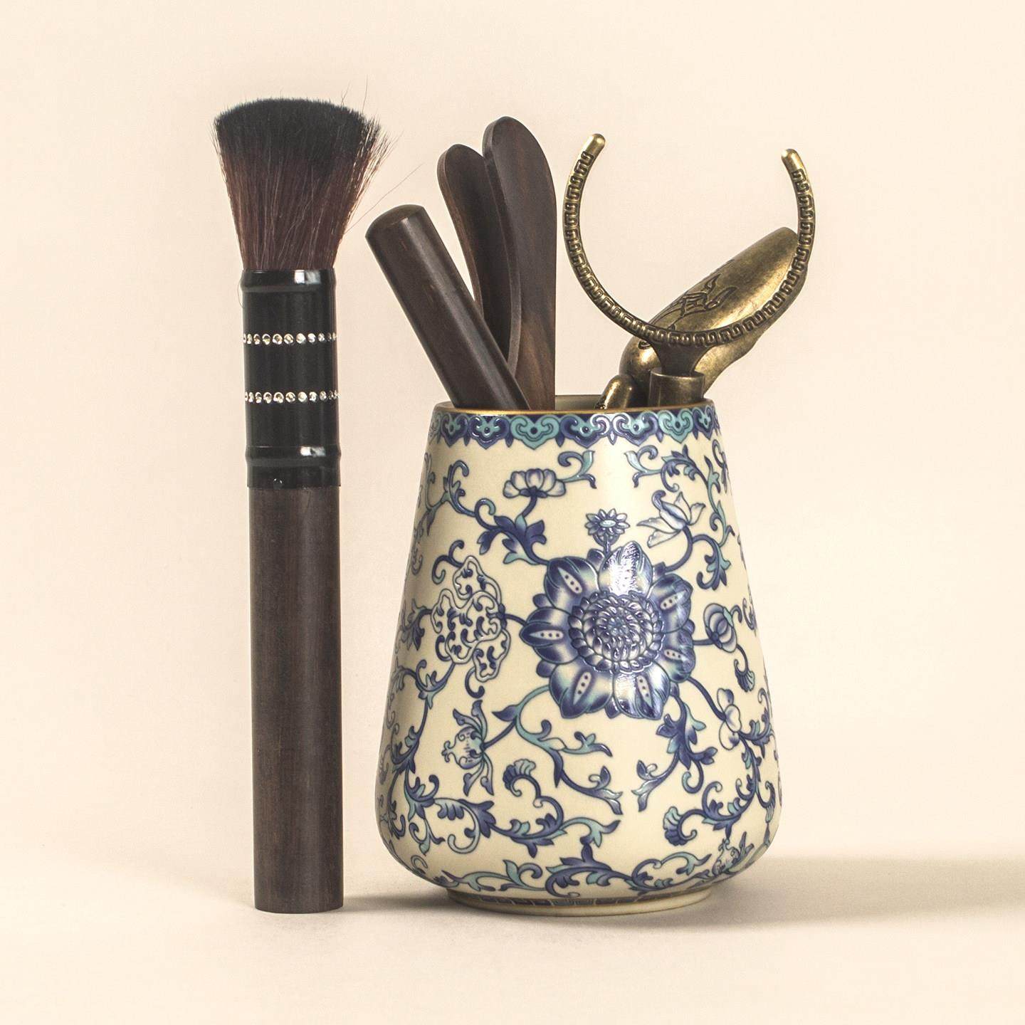 汝窑青花茶道六君子套装功夫茶具茶台桌泡茶工具喝茶用品夹子刷子,餐饮具,茶道/零配,淘宝优惠券,粉丝福利购,淘宝优惠卷