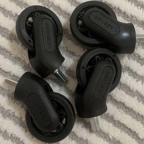 DELSEY行李箱万向轮静音替换零件 法国大使拉杆提手维修配件