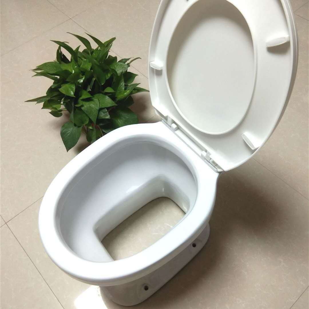 农村改厕直通家用旱便旱厕蹲坑蹲便器改坐便器两用老年人陶瓷马桶