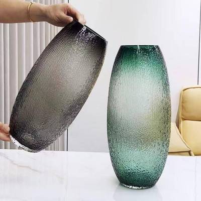 特大号落地菩提玻璃花瓶水培富贵竹马醉木家居客厅桌面插干花摆件