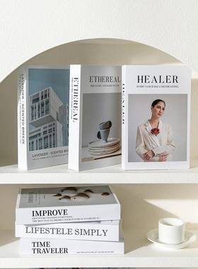 in Wind假书模拟书装饰摆件客厅书桌面装饰书照片道具摆件