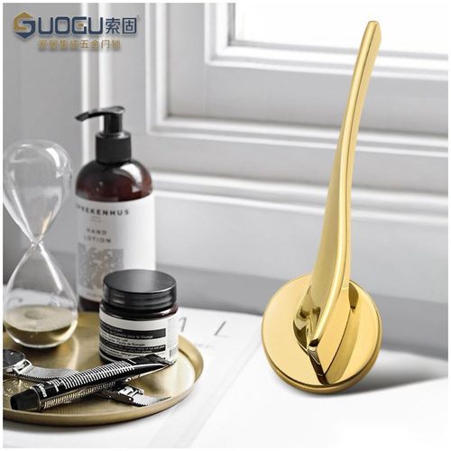 索固现代门锁室内卧室静音房门锁磁吸金色轻奢家用分体实木门锁