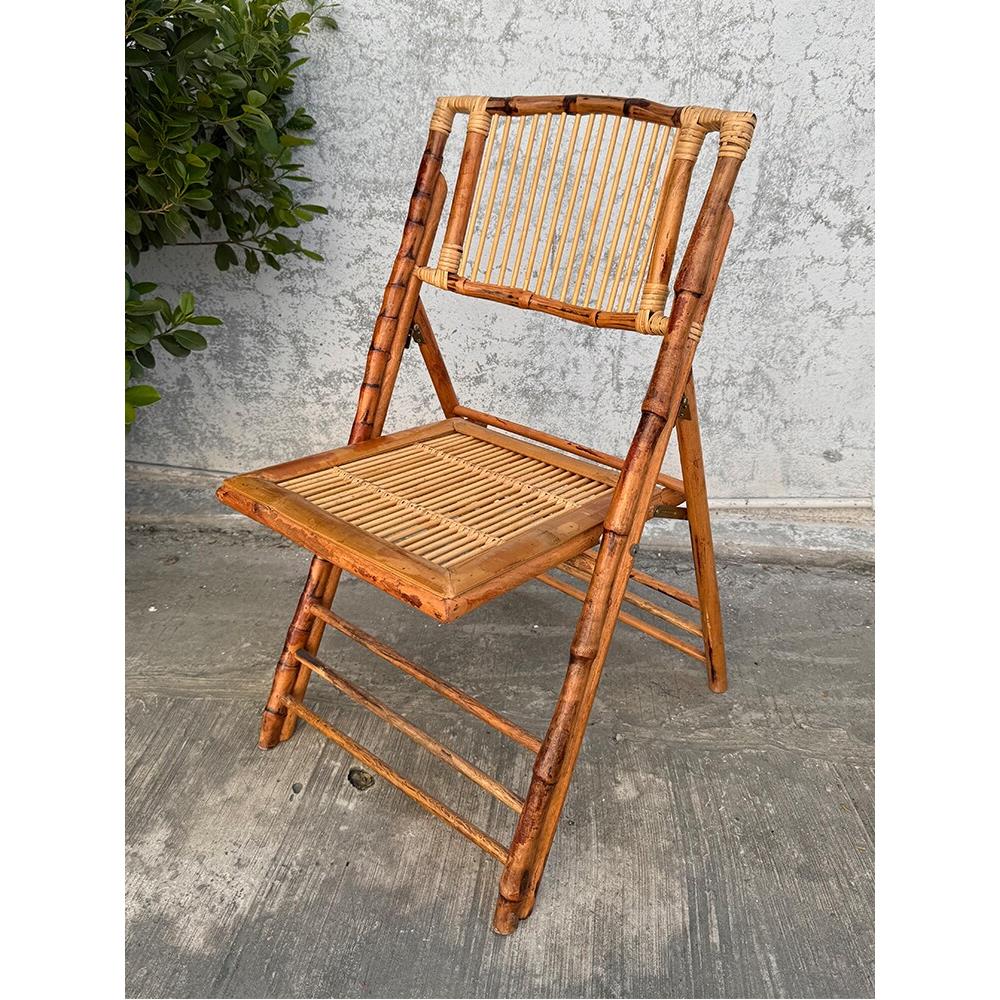 便携式室外椅子折叠凳子靠背椅老式竹编家用复古藤编户外沙滩花园