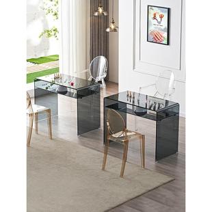 和坊客网红日式美甲桌椅套装单人桌小型双人桌美甲店玻璃桌子椅子