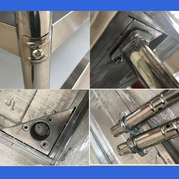 商用不锈钢台后厨厨房专用切菜桌子操作台饭店长方形三层