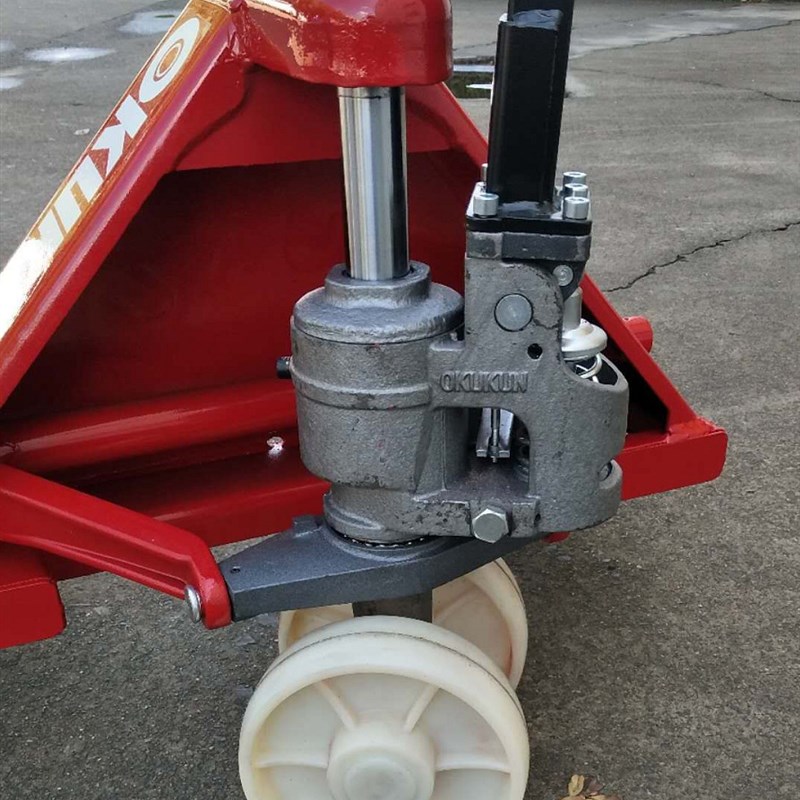 奥坤OKUKUN叉车手动液压搬运加长货叉2/2.5/3吨现货地牛拖车