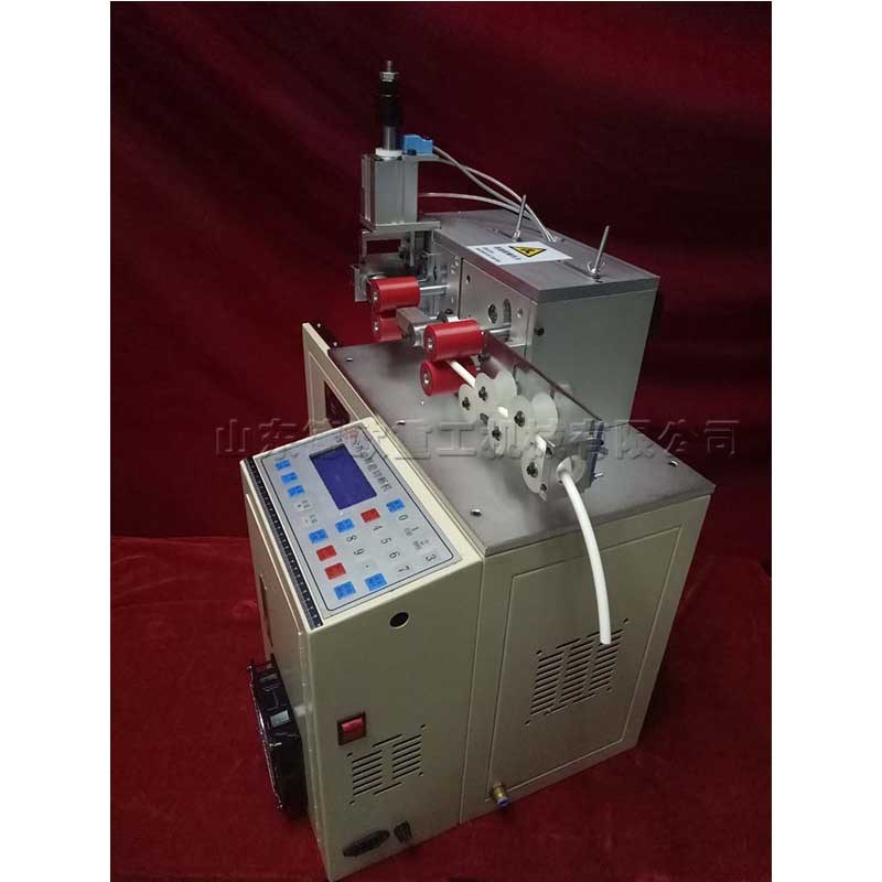 玻璃纤维套管PVC波纹管切割机 自动进料切管机 铜丝纸带切断机