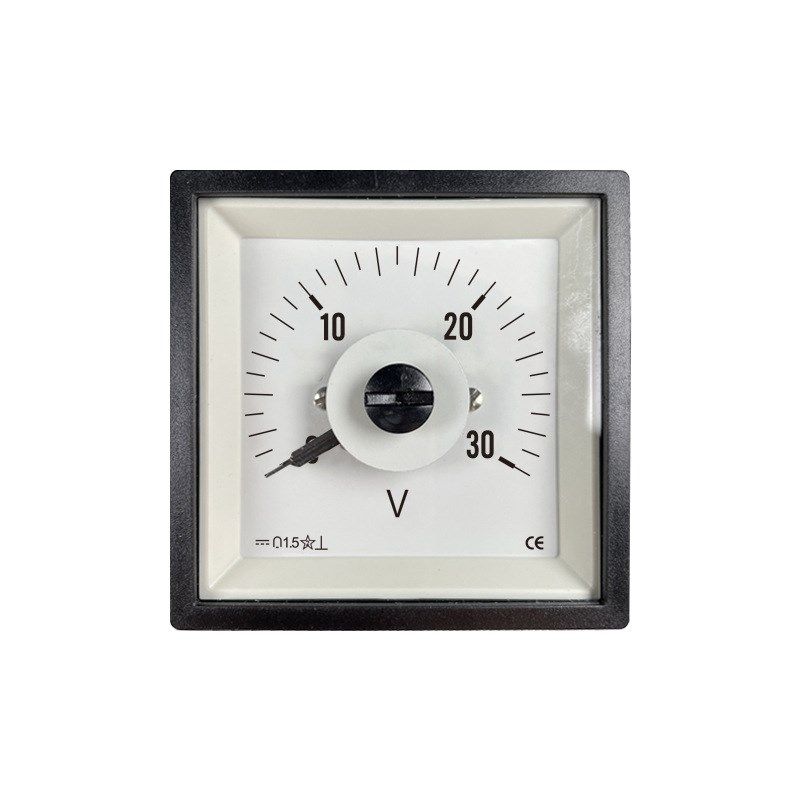 Q72-ZC直流电压表20V 30V 50V 100V船用广角度250度61C14 F72-DC