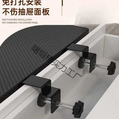 桌面延长板免打孔桌子加长加宽延伸板有抽屉可用书桌扩展板手托架