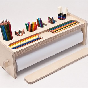 厂家直销木质桌面儿童卷纸画架定 制