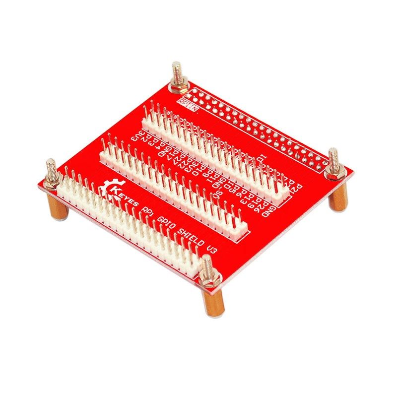 适用树莓派raspberry pi GPIO多功能扩展板V3 一扩三 送铜柱螺丝
