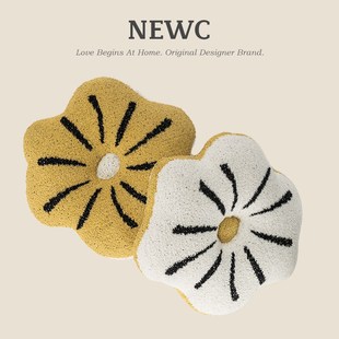 清新田园可爱圆形花朵ins抱枕客厅沙发飘窗装 NEWC新宸优品 饰靠垫