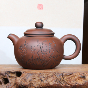 刘也涵柴烧壶 送礼必备 手工陶瓷茶壶功夫茶具泡茶器陶瓷茶壶