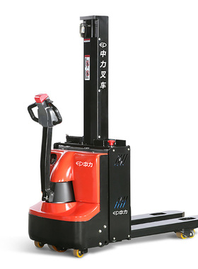 中力双货叉升降电动叉车 0.8/2吨双起升电动堆高车ES08-Wai
