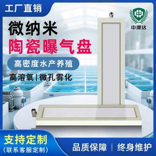 纯氧陶瓷微曝气板循环水打氧盘陶瓷曝气盘高密度水产曝气