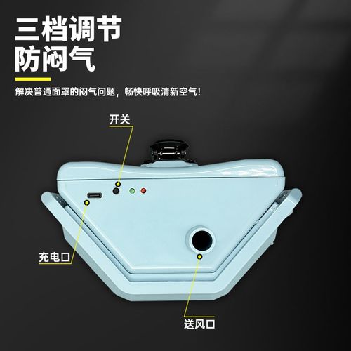 生宝AN3002电动送风式防尘面罩防工业粉尘灰电焊打磨煤矿口罩