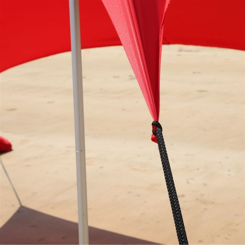 热销野营帐篷沙滩莱卡天幕防水防晒户外遮阳棚2*2/3*3米拉绳款