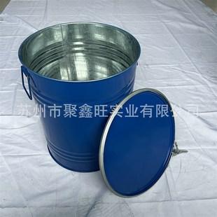 50l开口蓝桶化工桶铁皮桶烤漆桶钢桶柴油桶厂家现货颜色可选
