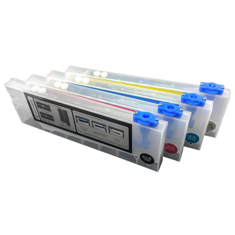 压电写真机填充连供墨盒雅色兰压电机220ml带浮子UV机二级墨盒