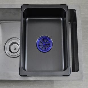 水槽盆中盆 蓄水盆厨房家用不锈钢小盆单槽变双槽沥水篮子母盆