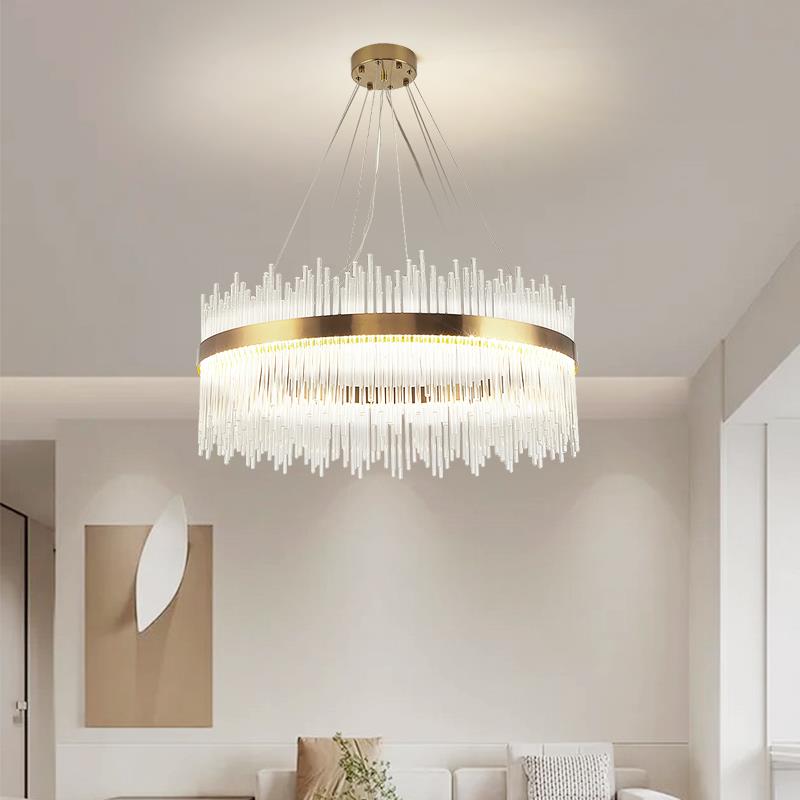 后现代客厅吊灯简约高档轻奢大气水晶饭厅LED节能卧室北欧吊灯具