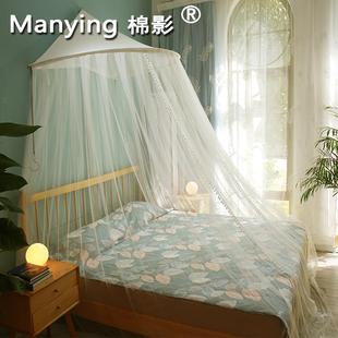 宫廷公主风加密厚双人 棉影半圆蚊帐吊顶圆顶1.5米1.8m2.0加大欧式