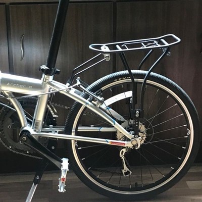 20寸折叠电动自行车后货架14-16-18-22寸山地车SP8后衣架载人尾架