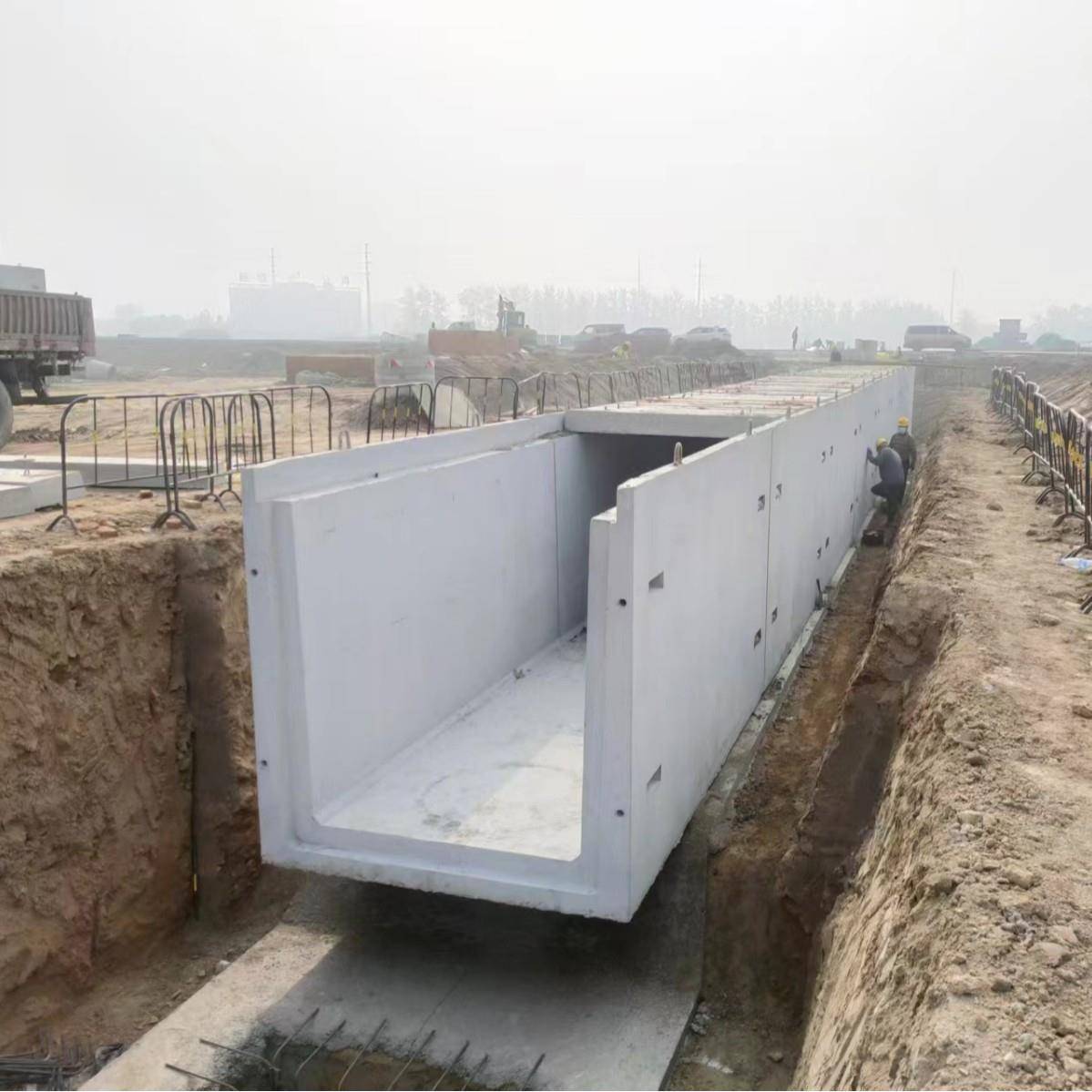 钢筋混凝土地沟槽水泥排水电缆沟u型电缆槽预制成品电缆沟水泥制