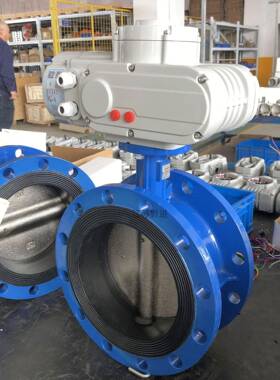 D4H手动蝶阀改电动D941H-10CDN80一体式防爆调节执行机构220V