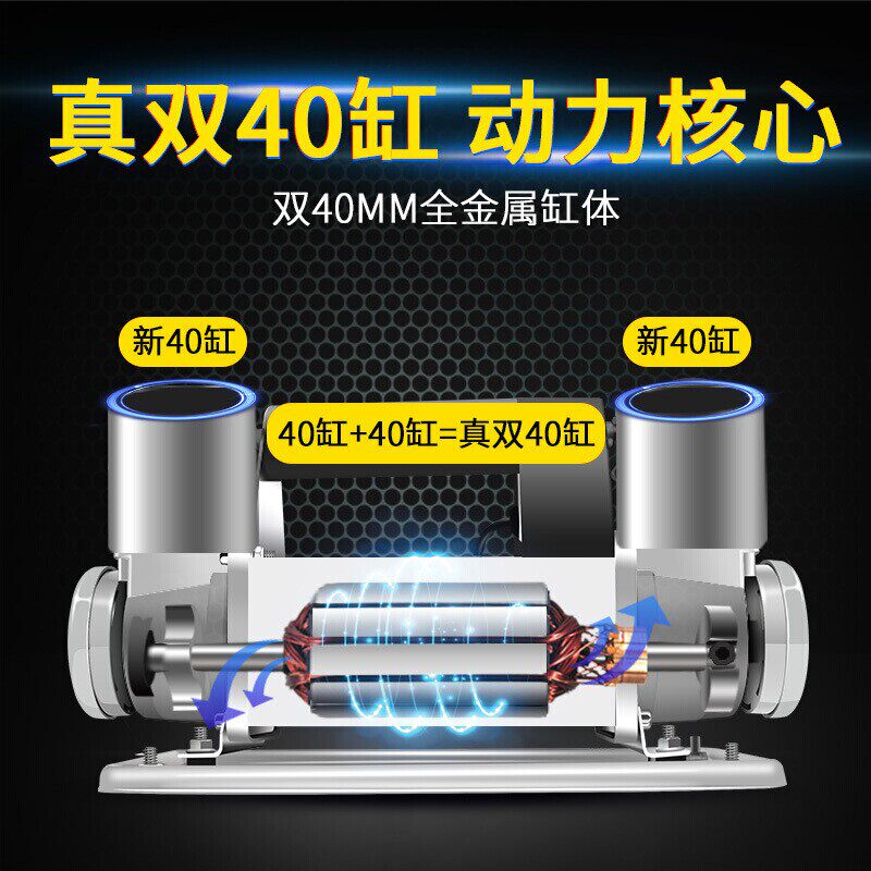 巨木 双40缸金属充气q泵越t野汽车打气泵车载24V大货车用大功率高