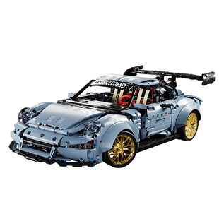 911积木跑车玩具益智拼装 机械组遥控汽车男孩六一儿童节礼物