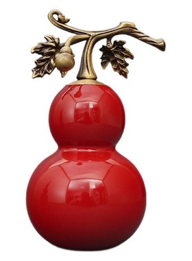 藤枝葫芦铜摆件工艺品开业送礼全铜桌面装饰品乔迁客厅玄关摆放