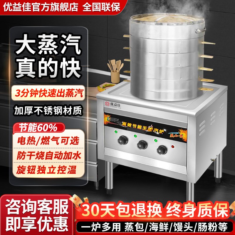 蒸包炉商用多功能蒸包子机商用节能燃气电蒸饺小笼包肠粉炉蒸汽炉