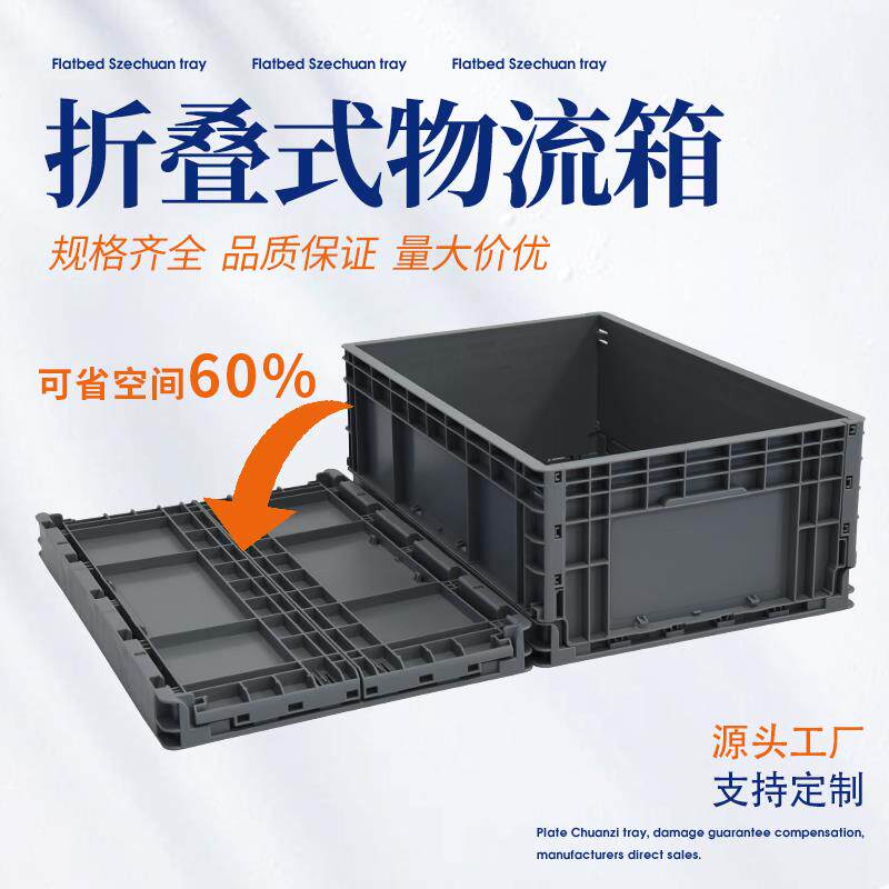 可折叠物流箱大号带盖长方形y储物收纳零件盒工业箱子转运收纳箱
