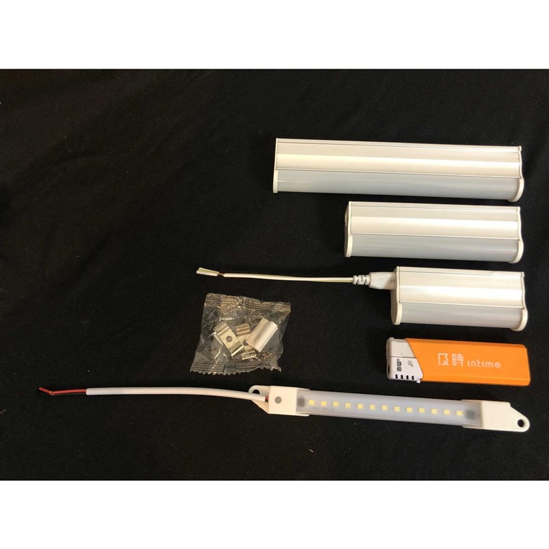 10cm20超短灯条T5日光灯管x40CM四十厘米衣柜橱柜书柜玻璃展柜酒